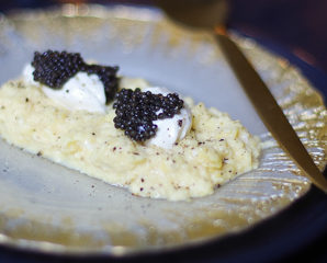 brouillade oeufs caviar