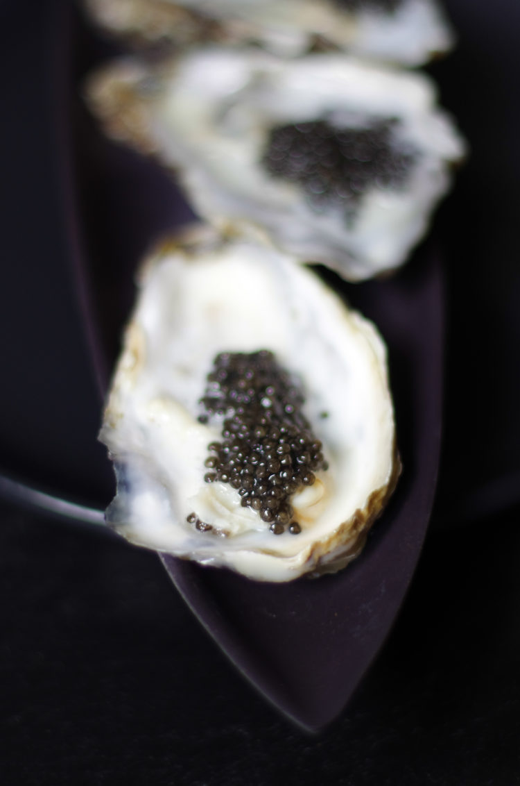 huitres écume de caviar - courdavault neuvic