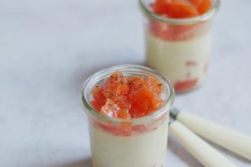 recette de pannacotta salée parmesan et saumon fumé