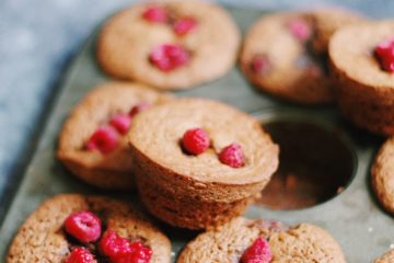 recette de muffins au chocolat et à la framboise
