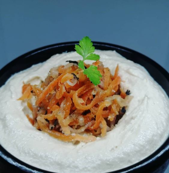 houmous aux légumes lactofermentés