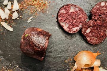 Un article qui recense deux recettes à base de porc Kintoa : du filet mignon et du boudin noir.