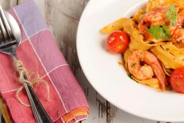 recette Tagliatelle de gambas