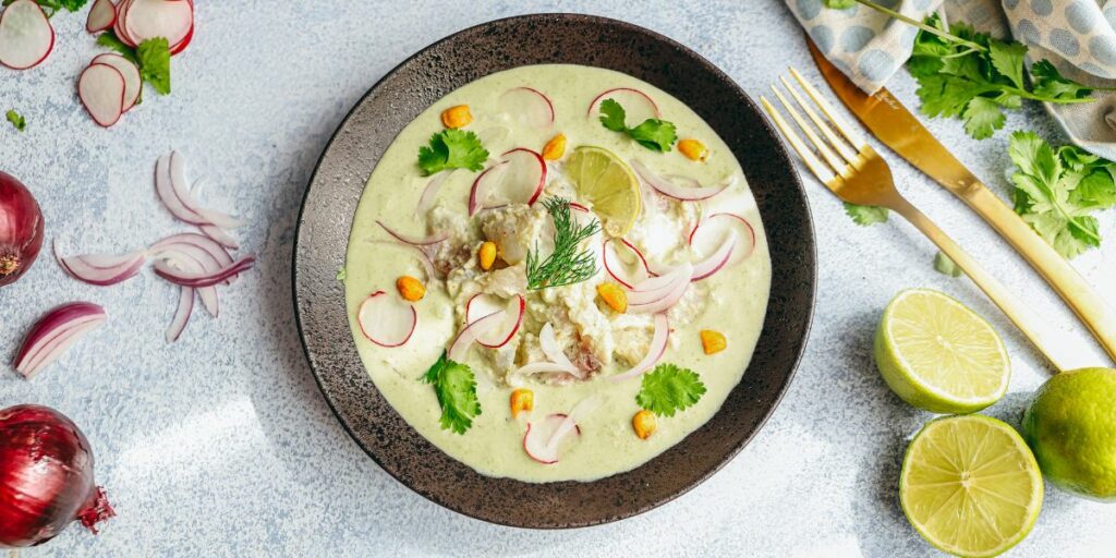 Ceviche de daurade et leche de tigre