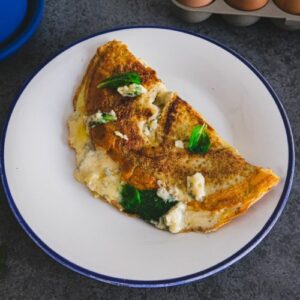 Omelette au roquefort