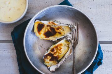 Huîtres chaudes au camembert