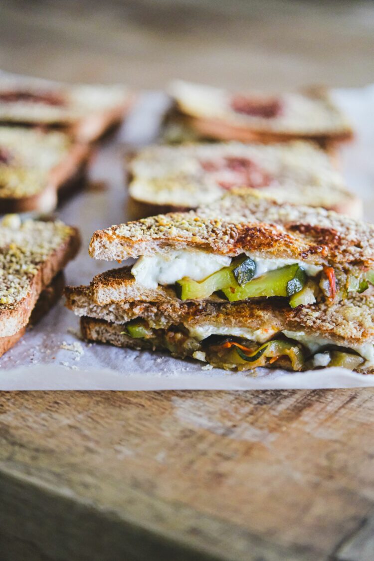 Croque-monsieur aux légumes