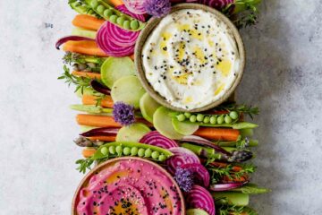 Plateau apéro aux légumes de printemps