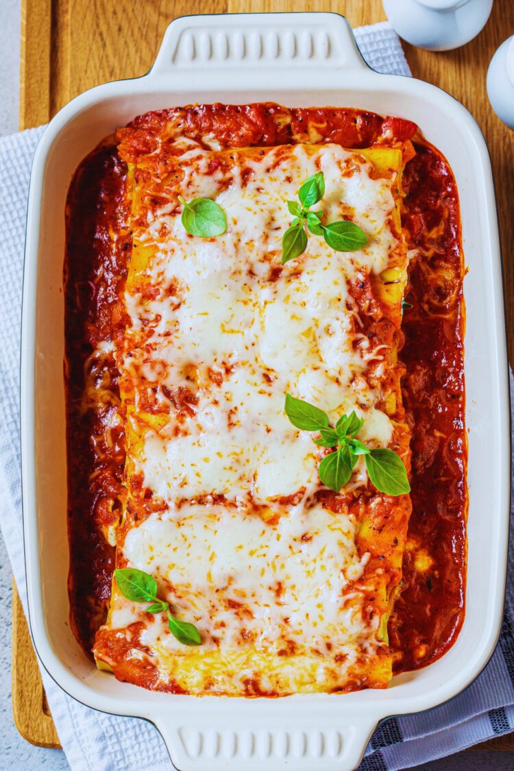 Cannelloni aux épinards et à la ricotta