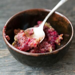 Gratin sucré aux fruits rouges façon Etchebest