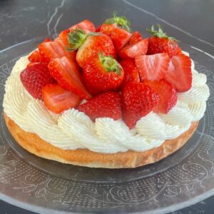 Tarte aux fraises revisitée façon financier