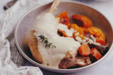 Blanquette de cou-nu aux champignons