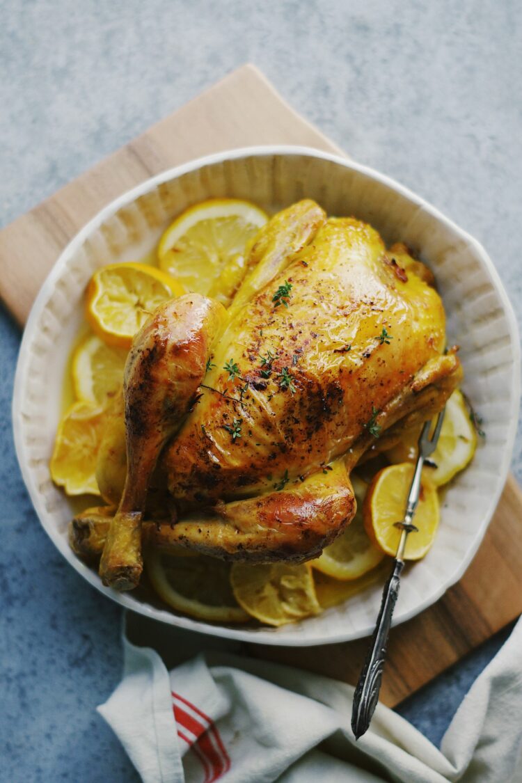 Poulet fermier aux agrumes