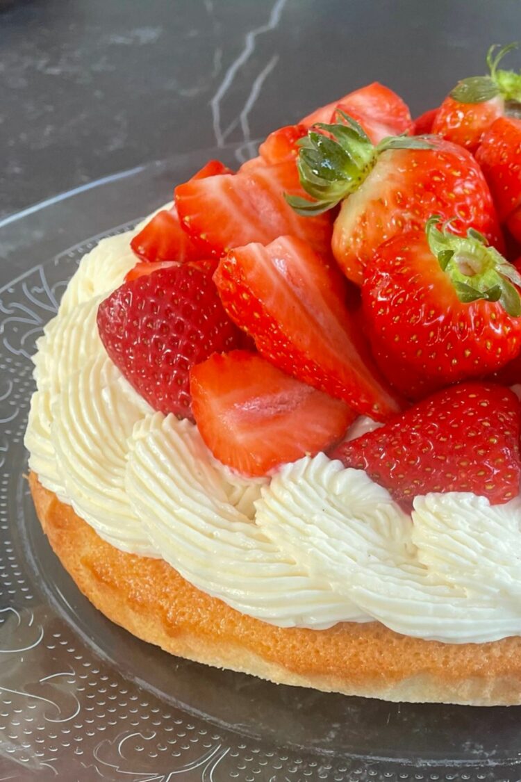 Tarte aux fraises revisitée façon financier