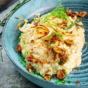 Risotto à la truffe noire et fromage de brebis comme Cyril Lignac