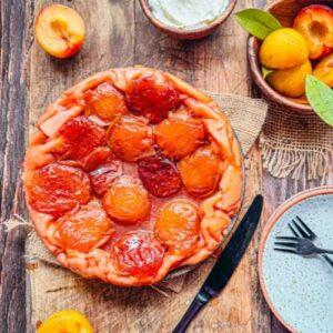 Tarte tatin aux prunes