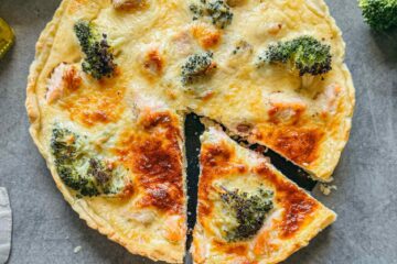 Quiche saumon et brocolis