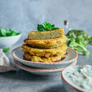 Galettes au brocoli et parmesan