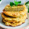 Galettes au brocoli et parmesan