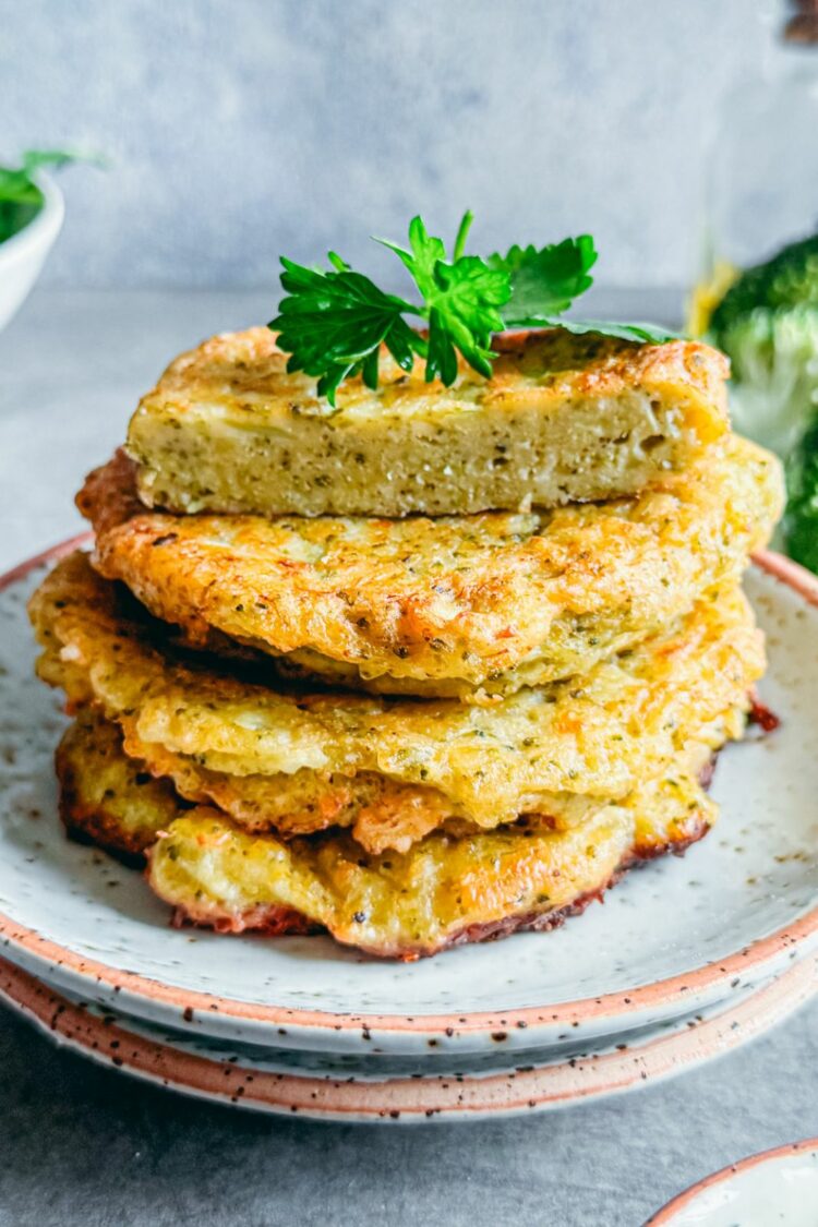 Galettes au brocoli et parmesan