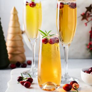 Des boissons de Noël de l'entrée au dessert