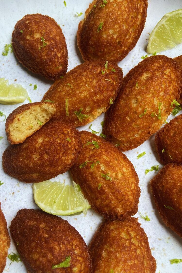 Madeleines au citron vert