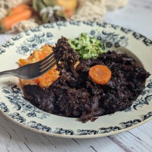 Effiloché de boeuf à la bière ambrée