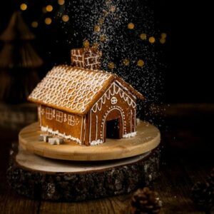 Maison de Noël en biscuit