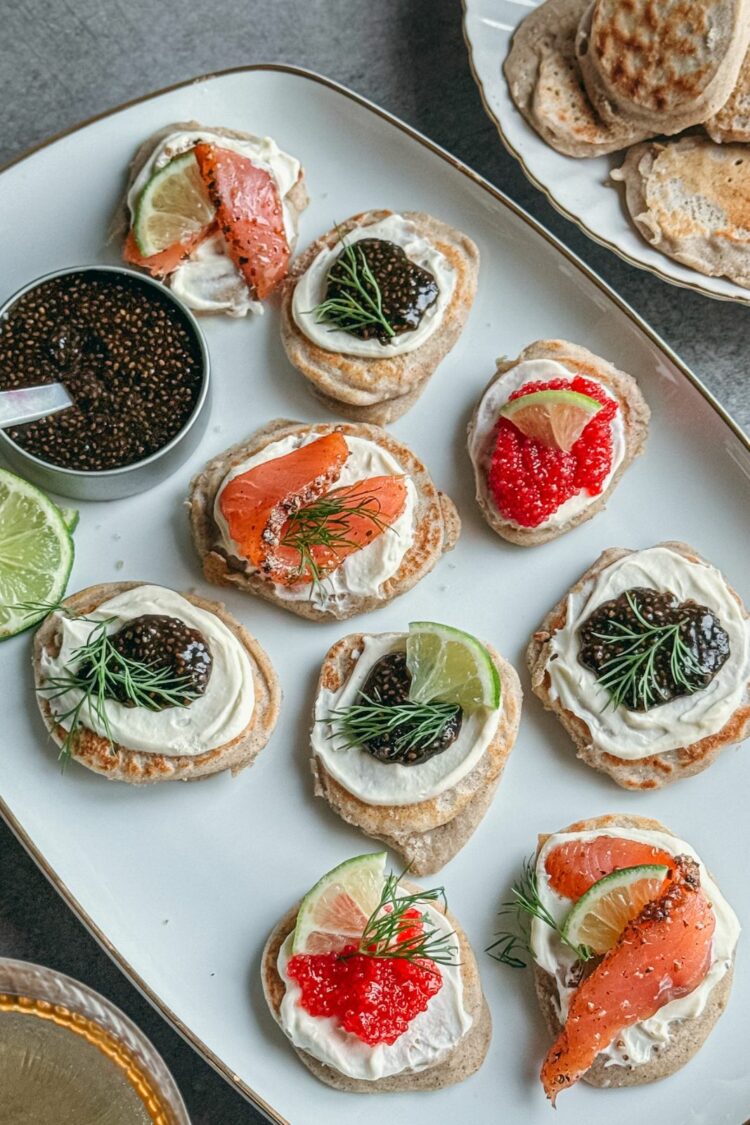 Blinis sans gluten à la farine de sarrasin