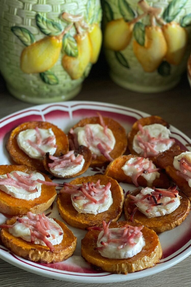 Toast de butternut chèvre et miel