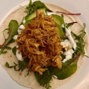 Tacos à l'effiloché de poulet