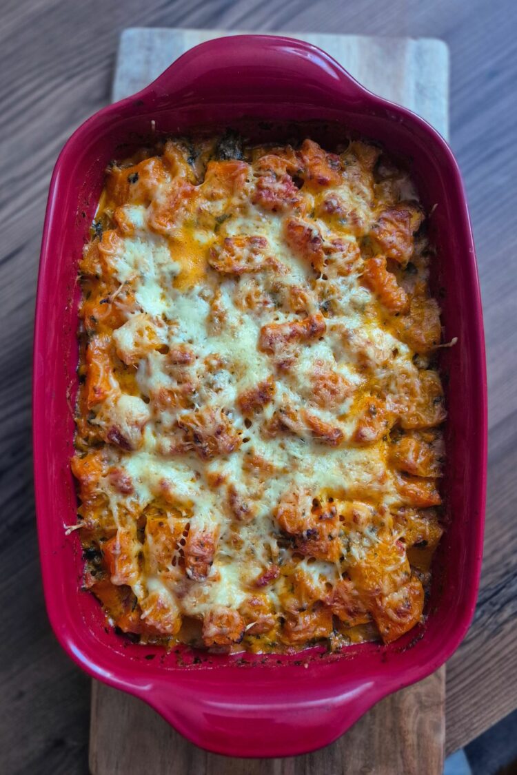 Gratin de butternut et patate douce de Noémie