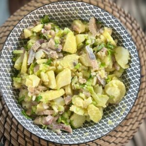 Salade de pommes de terre et hareng fumé