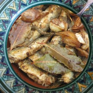 Les sardines à l'escabèche