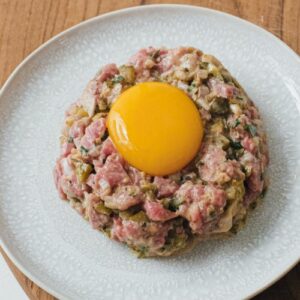 Tartare de boeuf au couteau 100% français