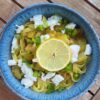 Tagliatelles, courgettes et citron de Géraldine