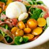 Salade de mirabelles rôties et mâche