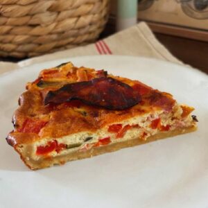 Quiche au chorizo et poivron