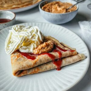 Crêpes à la crème d'amande