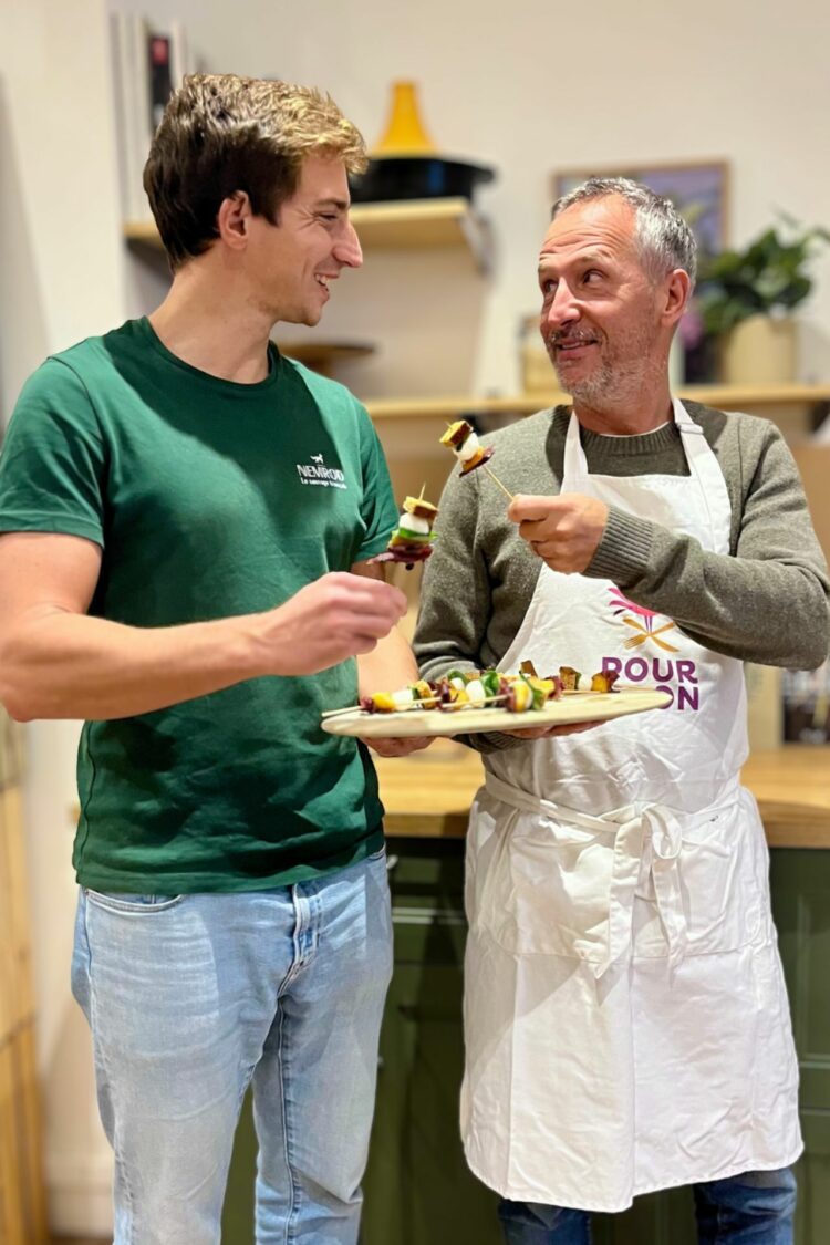 Brochettes festives au jambon fumé de sanglier