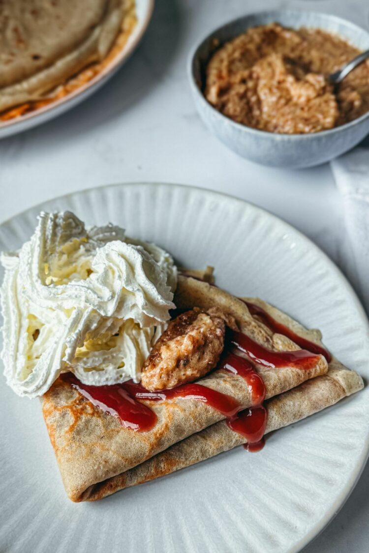 Crêpes à la crème d'amande