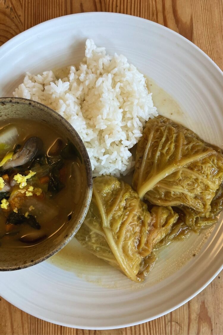 Chou farci à la japonaise de Léa