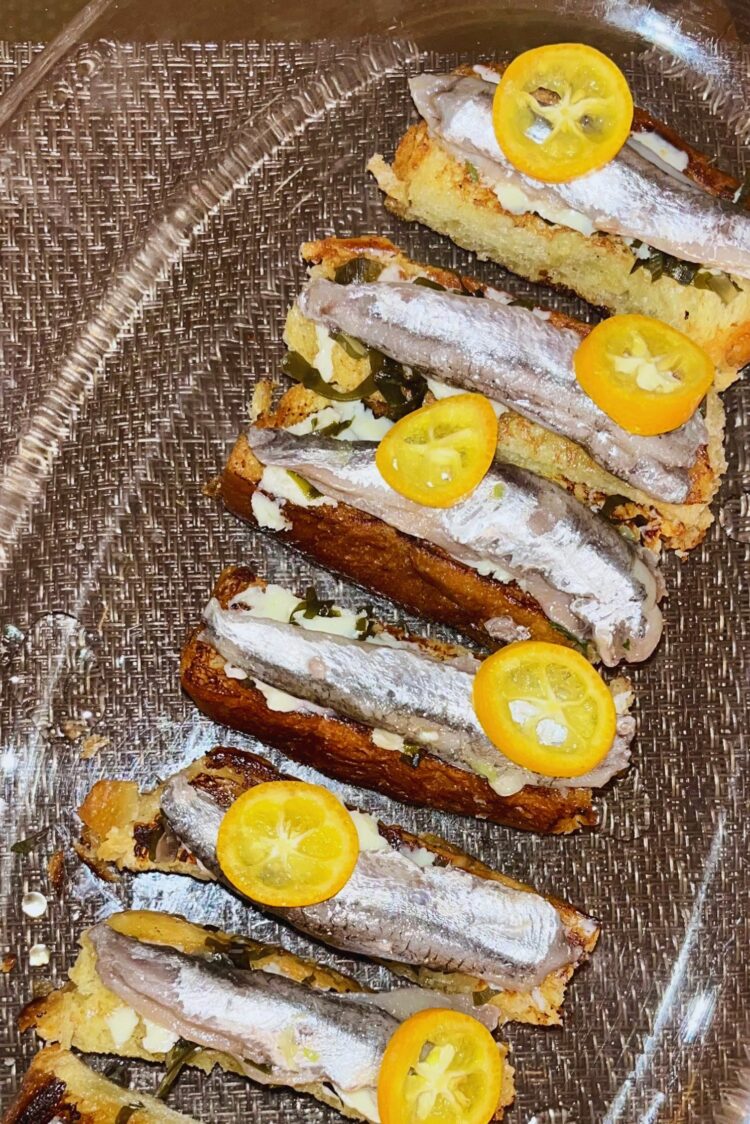 Toasts d'anchois briochés de Léa H