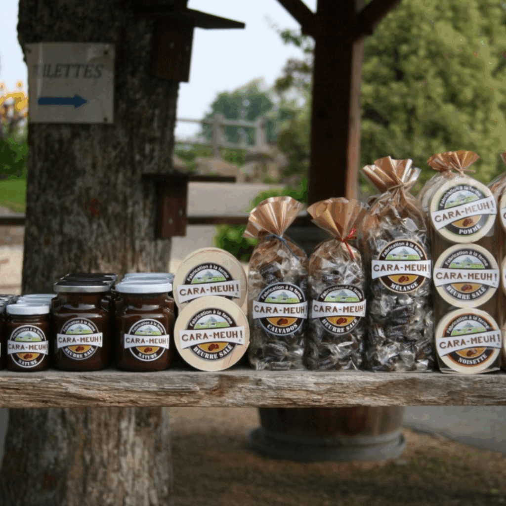 LA gamme complète des caramels de la ferme des cara-meuh