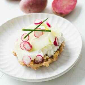 Gaufre salée printanière