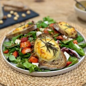 Salade printanière aux fraises et Charolais AOP