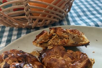 Petits feuilletés au poulet et légumes rôtis de Julie
