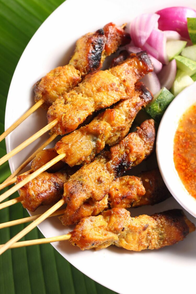 Poulet satay, la recette parfumée