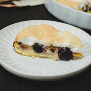 Clafoutis aux cerises meringué