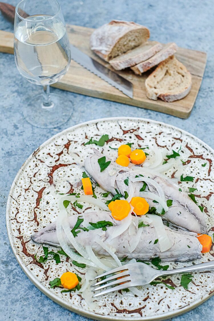 Filets de maquereaux au vin blanc